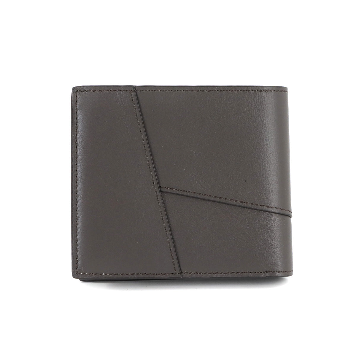 Puzzle Bifold Coin Wallet Leather Dark Gray C510501X14