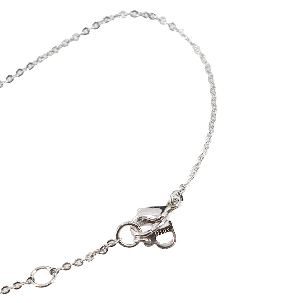 Heart Motif Necklace Silver Logos Accessory