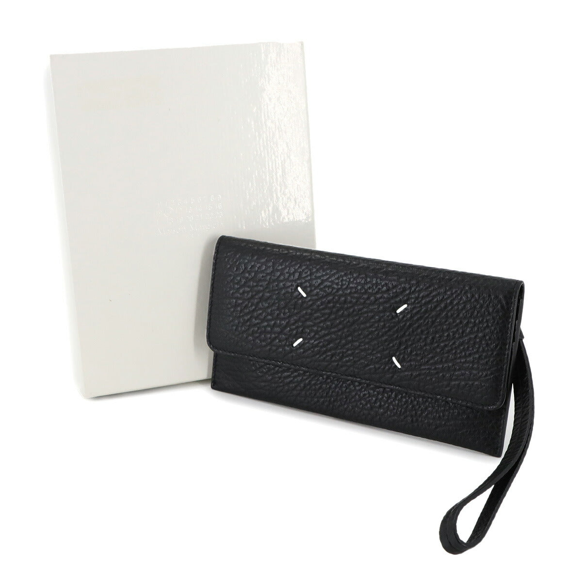 Four Stitches Lon Wallet Leather Black SA3TT0003