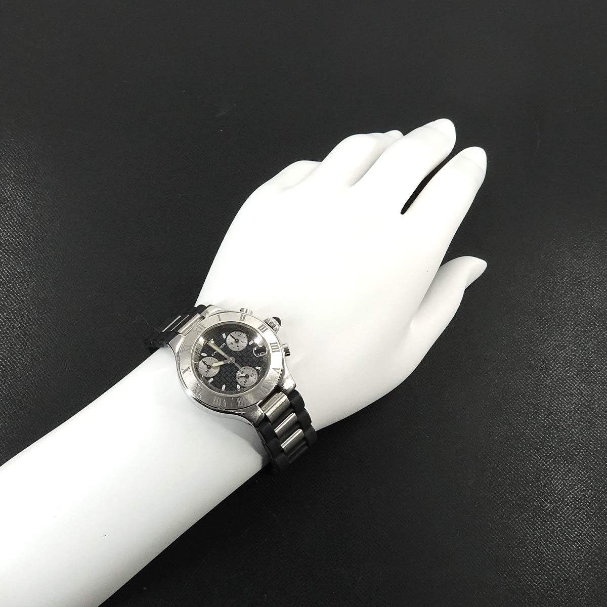 Must 21 Chronoscaph W10198U2 Quartz Black Dial Ladies Watch