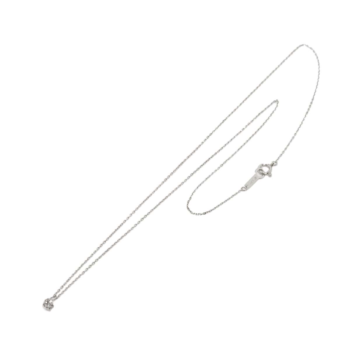 Diamond Necklace 18K White Gold 750