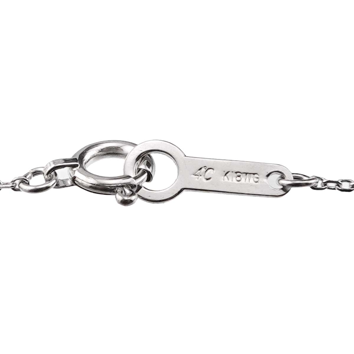 Diamond Necklace 18K White Gold 750