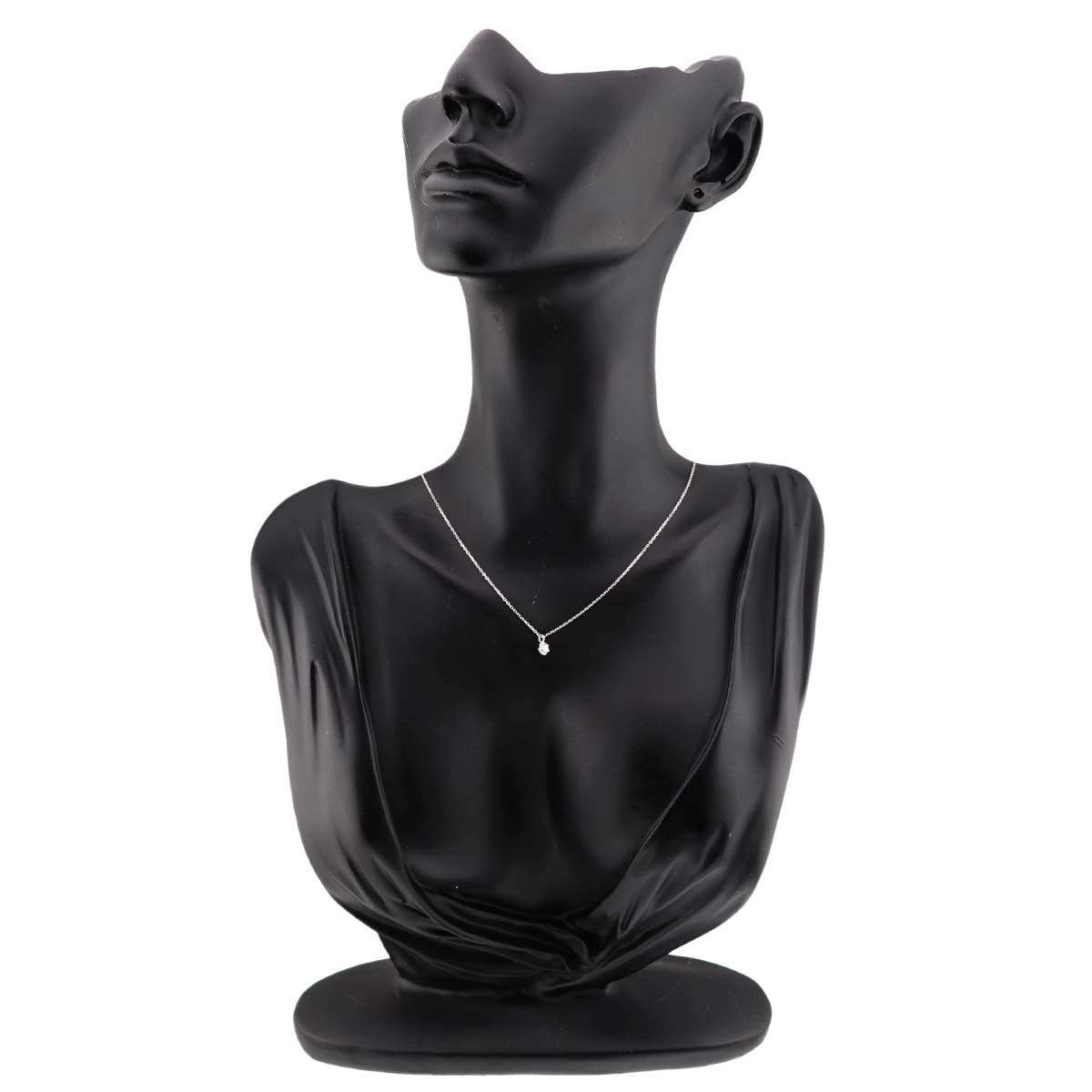 Diamond Necklace 18K White Gold 750