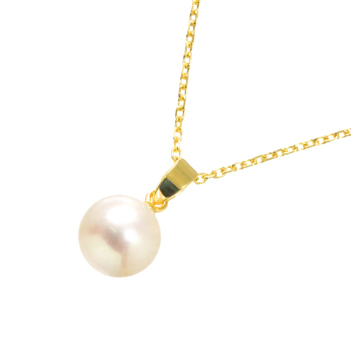 Akoya Pearl 8.3mm Necklace 14K Yellow Gold 585