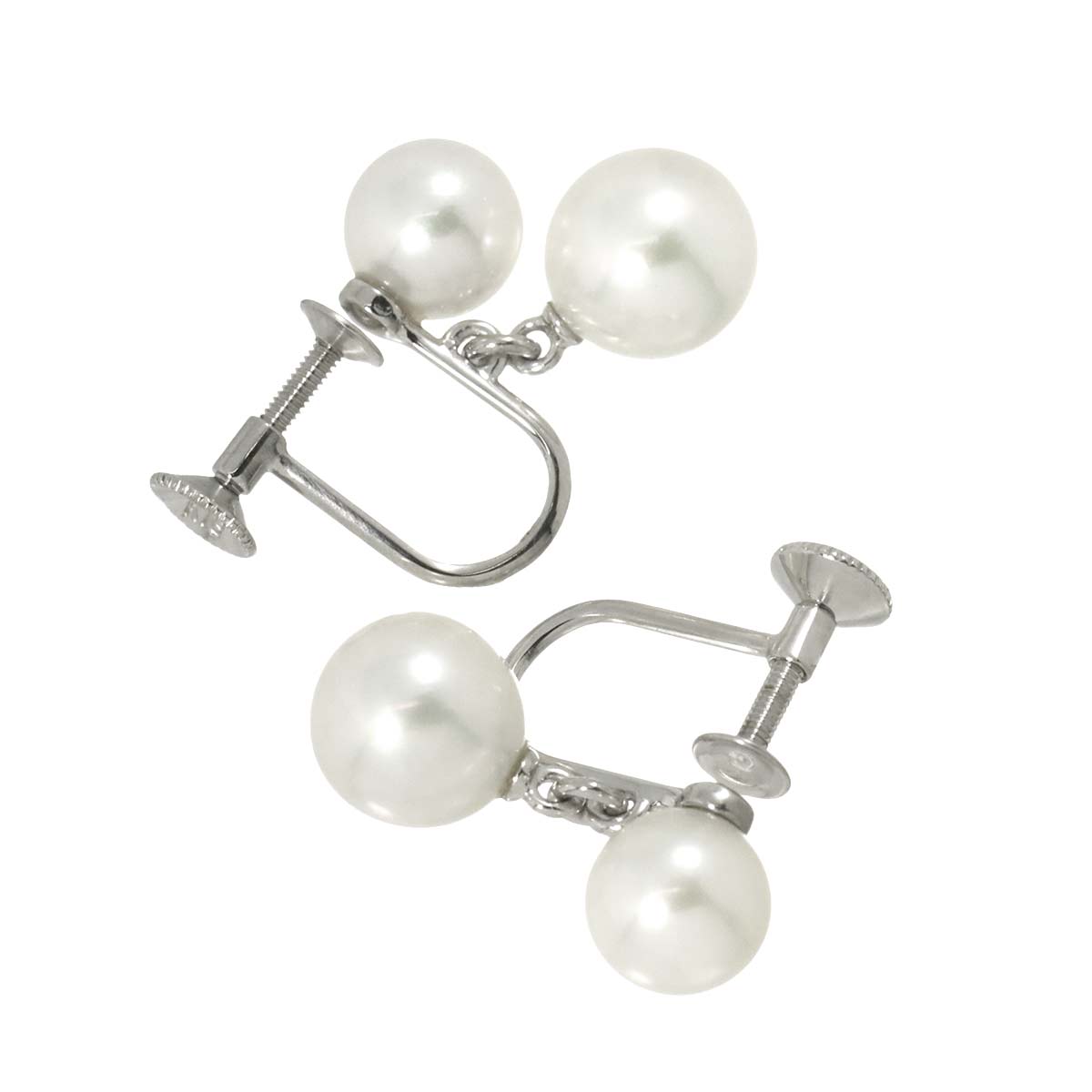 Akoya Pearl 7.1-6.2mm Earrings 18K WG
