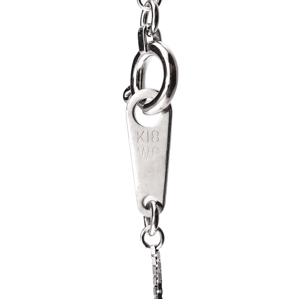 Diamond 0.05ct Necklace 18K WG White gold 750