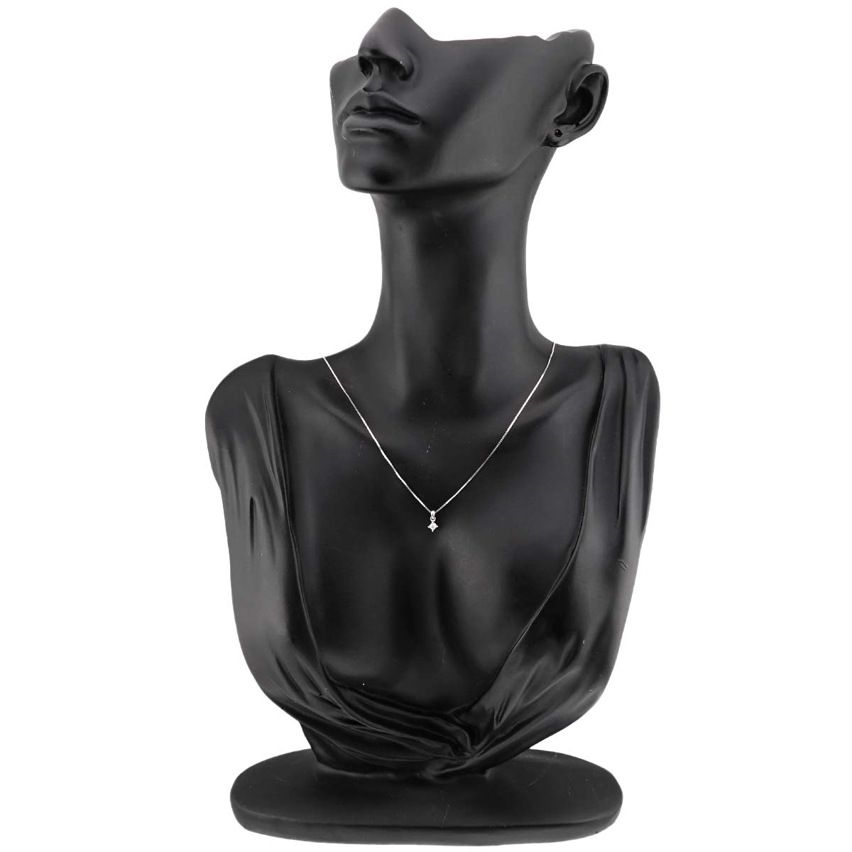 Diamond 0.05ct Necklace 18K WG White gold 750