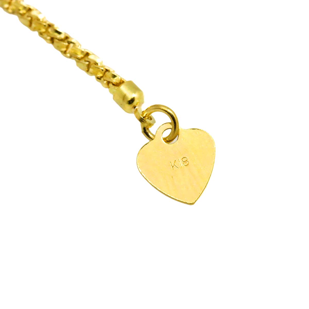 Diamond 0.59ct Necklace 18K K18 YG Yellow Gold 750