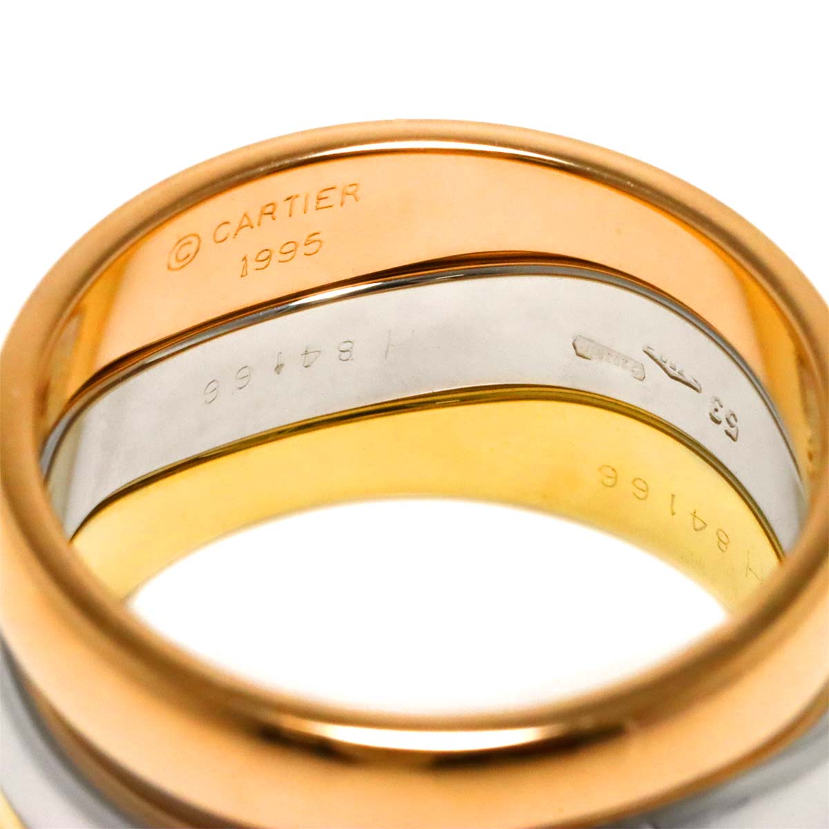Love Me Ring 18K YG WG PG 750 size53 6.25-6.5(US)