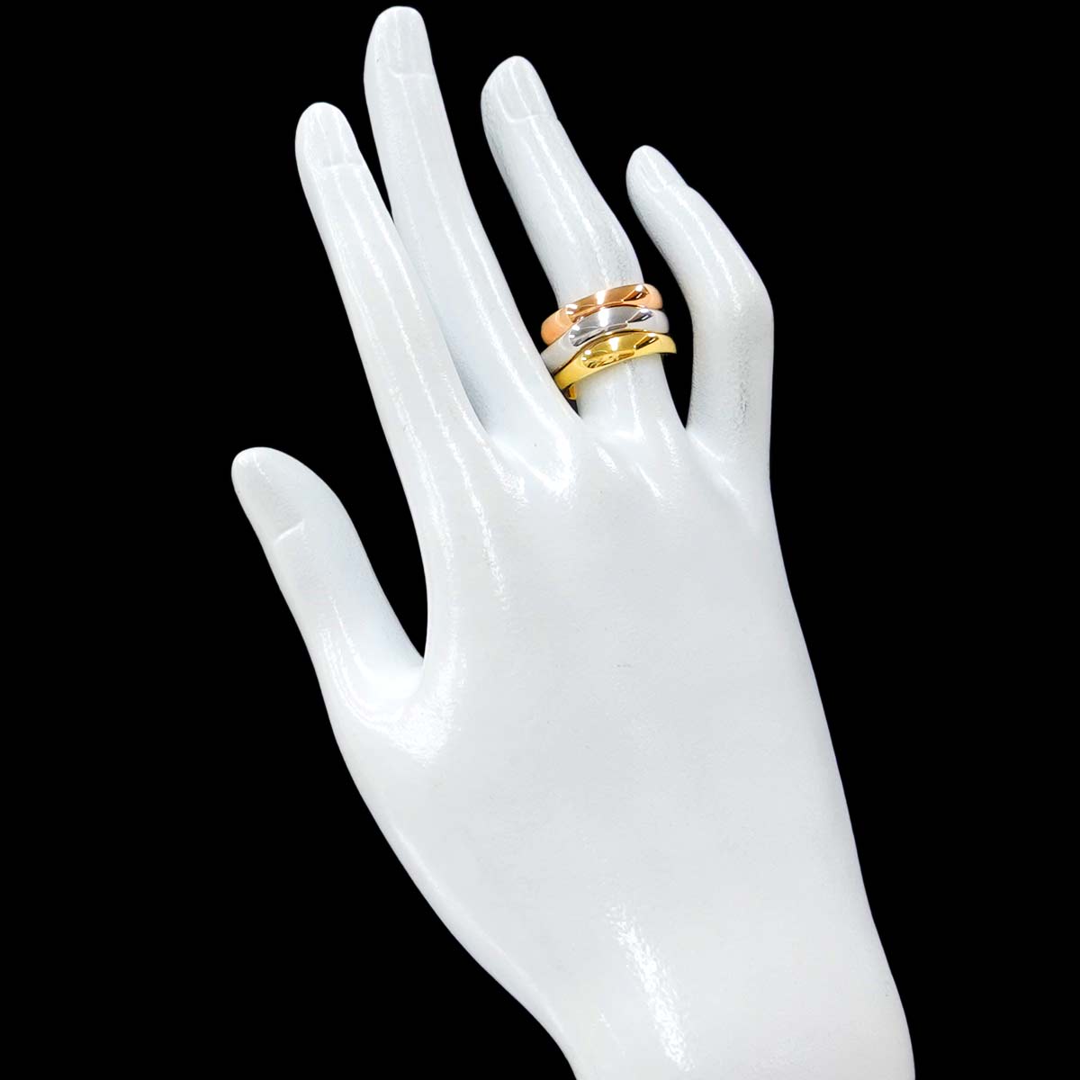Love Me Ring 18K YG WG PG 750 size53 6.25-6.5(US)