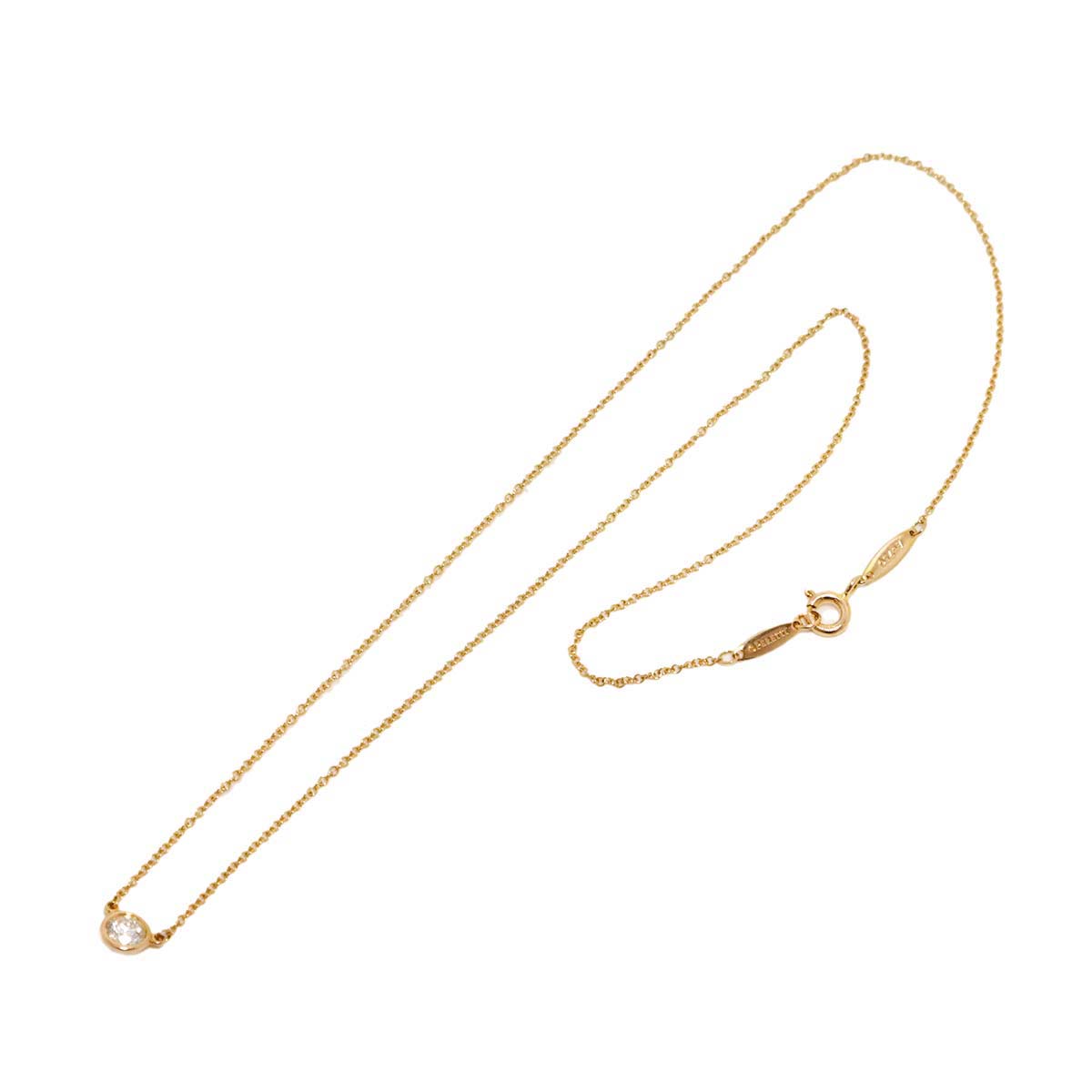 By The Yard Diamond Necklace 18K PG 750