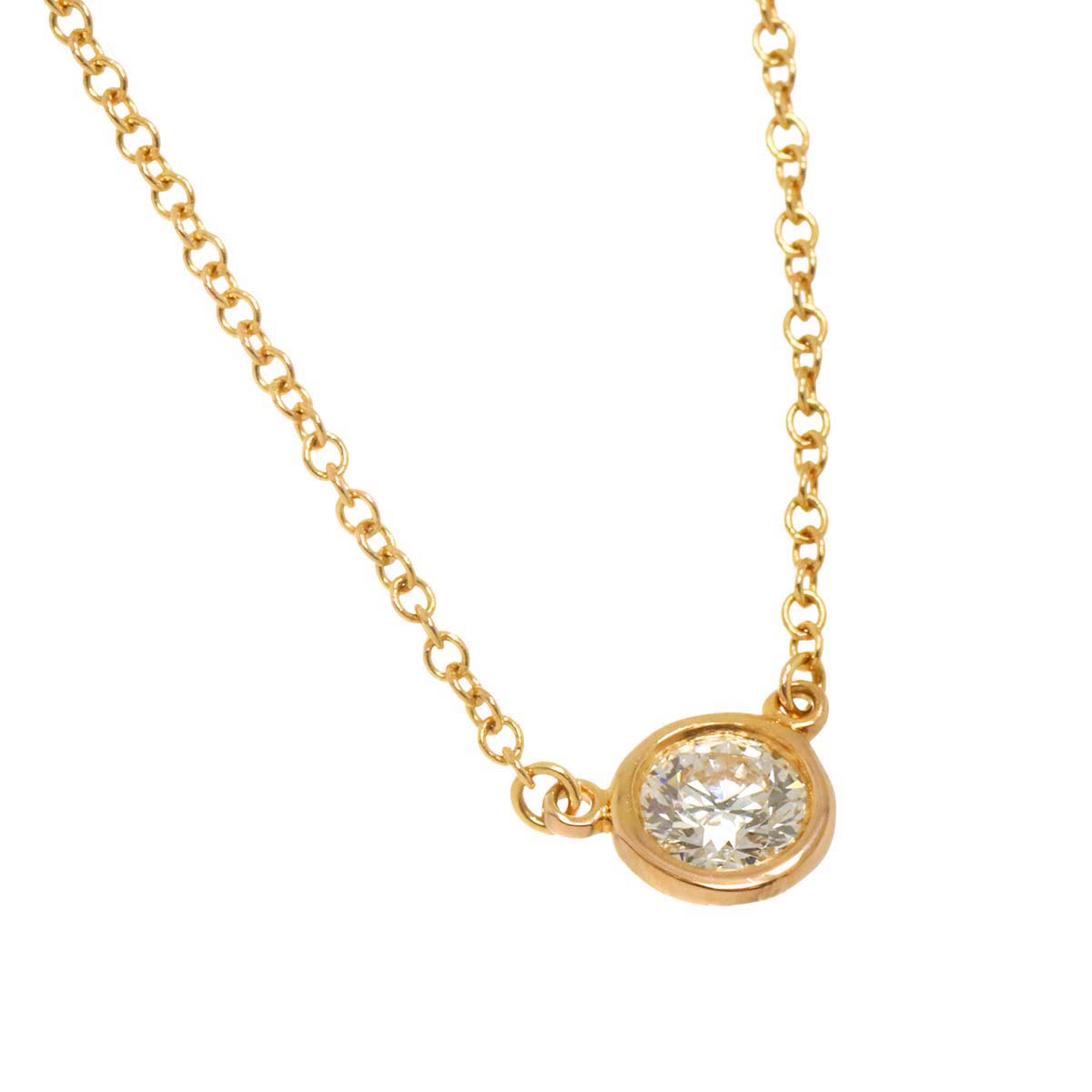 By The Yard Diamond Necklace 18K PG 750