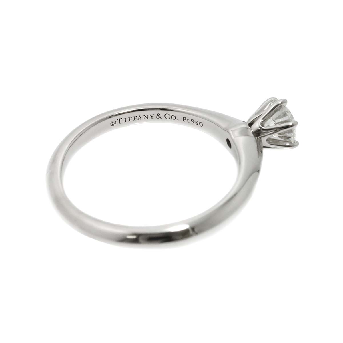 Diamond 0.41ct I/VVS1/3EX Ring Pt Platinum Size5.5-5.75(US)
