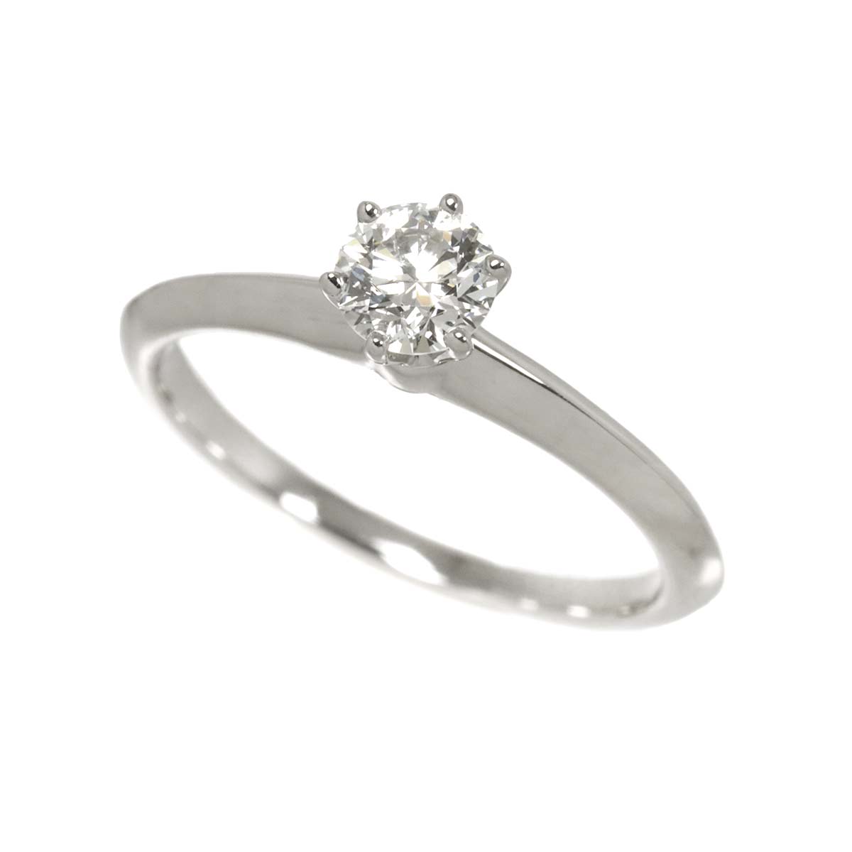 Diamond 0.41ct I/VVS1/3EX Ring Pt Platinum Size5.5-5.75(US)