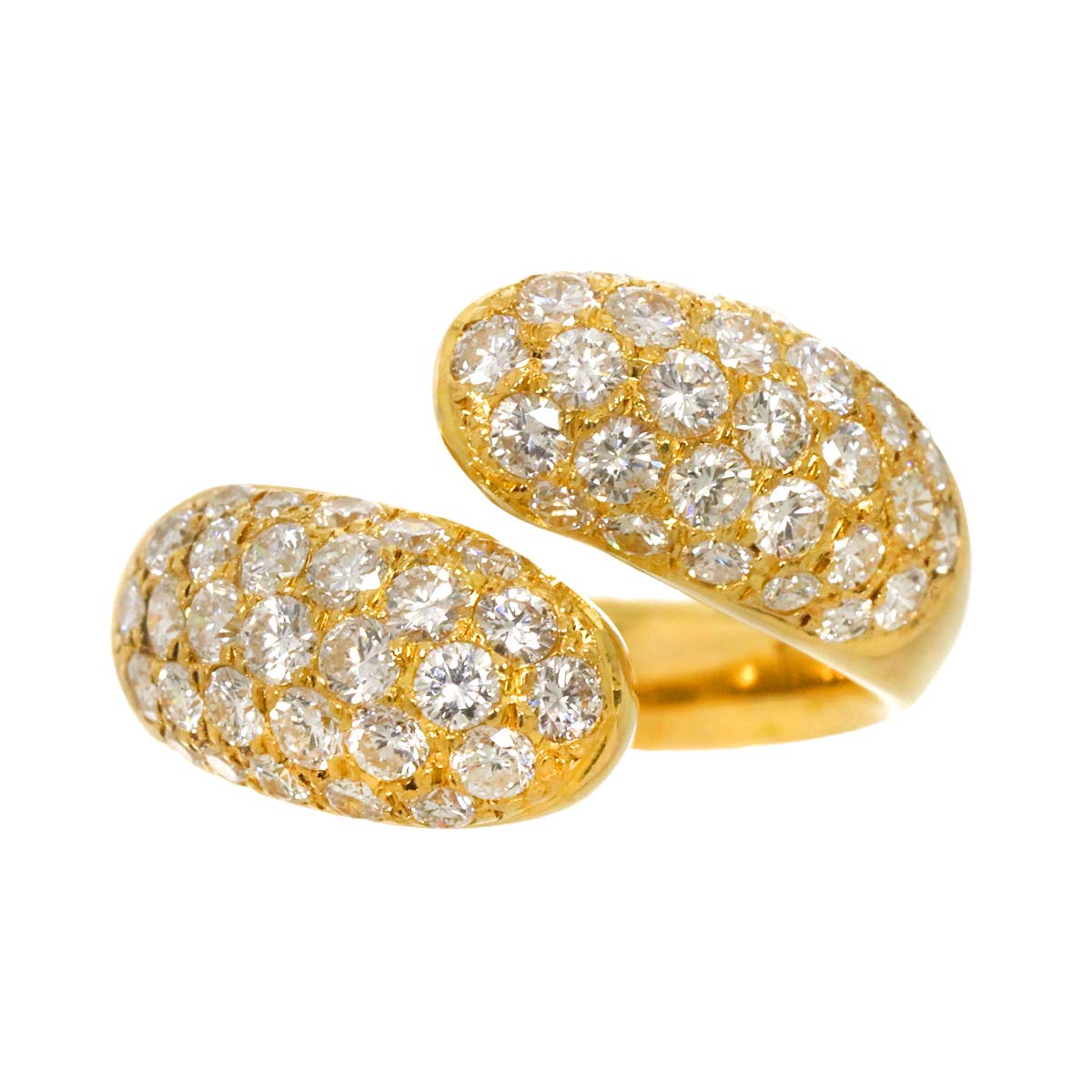 Diamond 1.55ct Ring 18K YG Yellow Gold 750 3.75-4(US)
