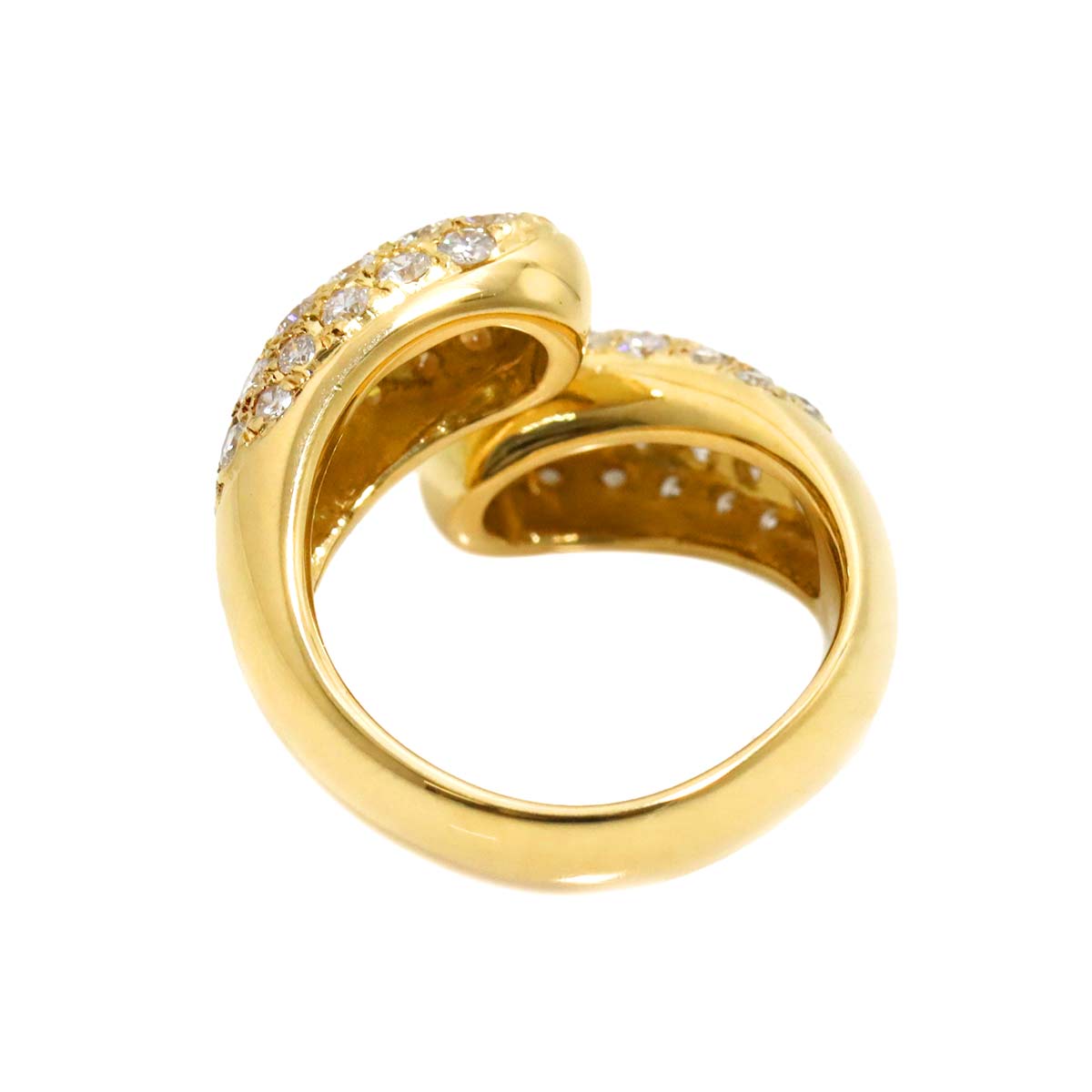 Diamond 1.55ct Ring 18K YG Yellow Gold 750 3.75-4(US)