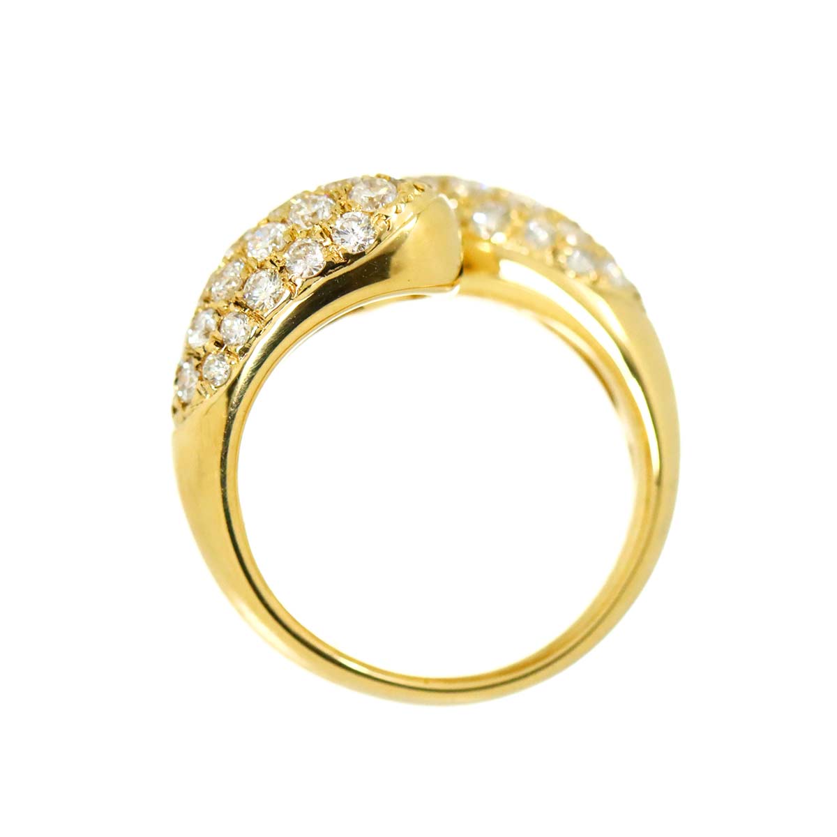 Diamond 1.55ct Ring 18K YG Yellow Gold 750 3.75-4(US)