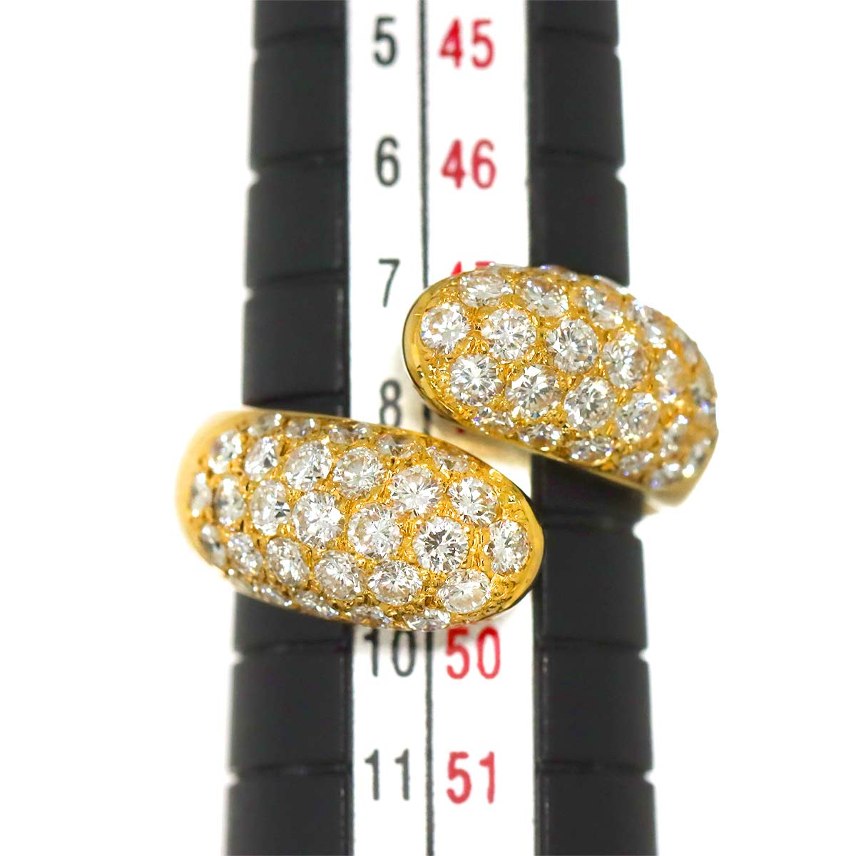 Diamond 1.55ct Ring 18K YG Yellow Gold 750 3.75-4(US)