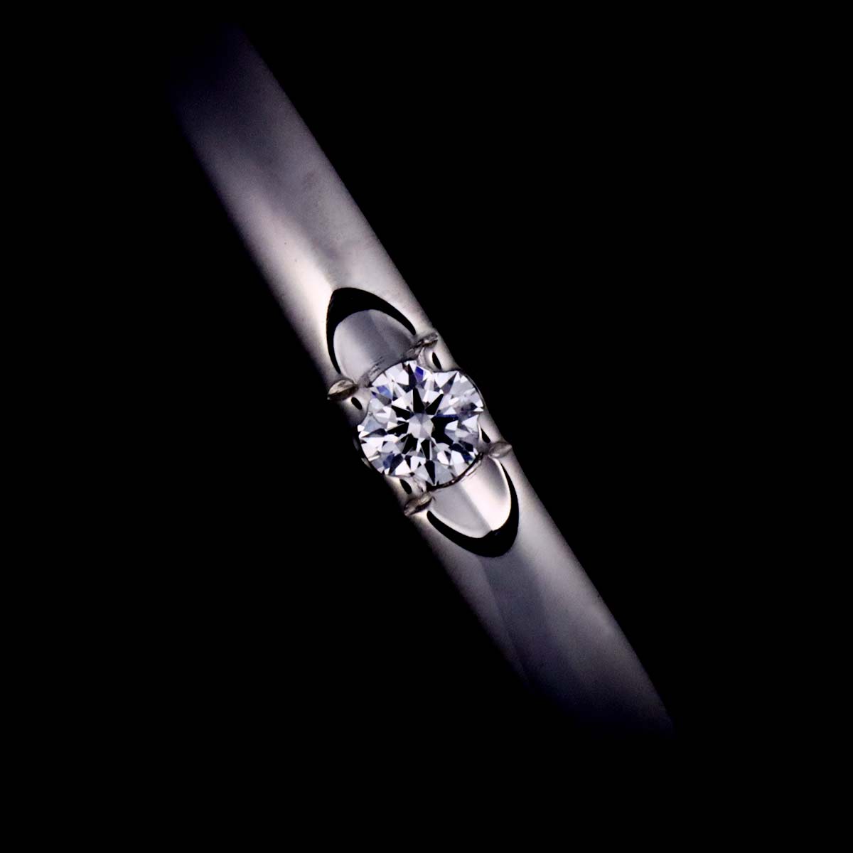 Diamond 0.01ct Ring Platinum Size2.5(US)