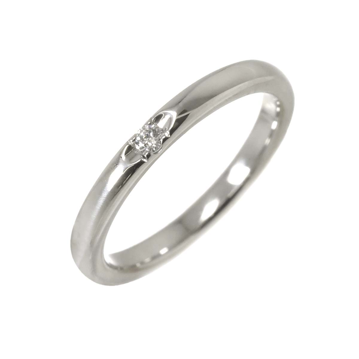 Diamond 0.01ct Ring Platinum Size2.5(US)