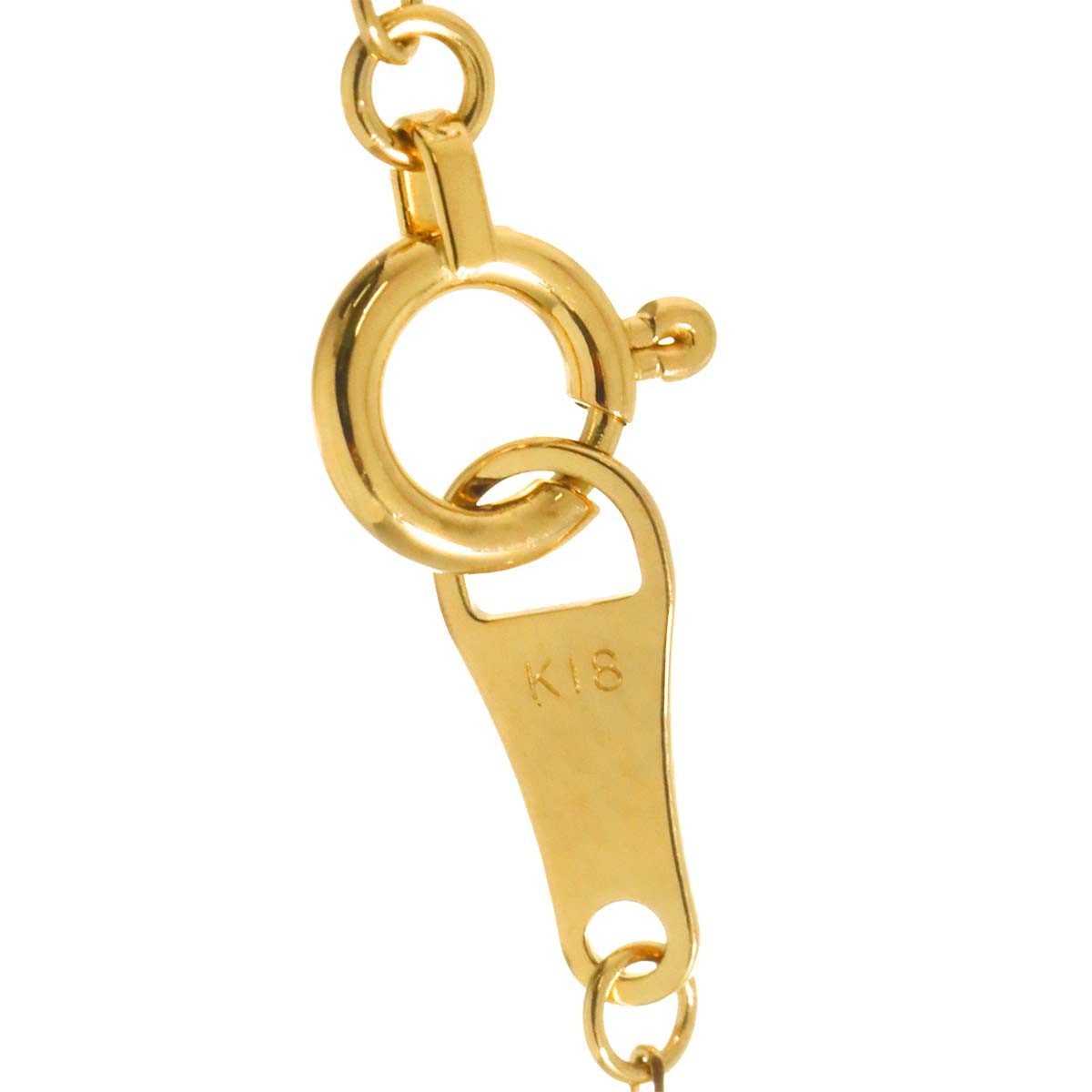 Diamond Necklace 18K YG Yellow Gold 750