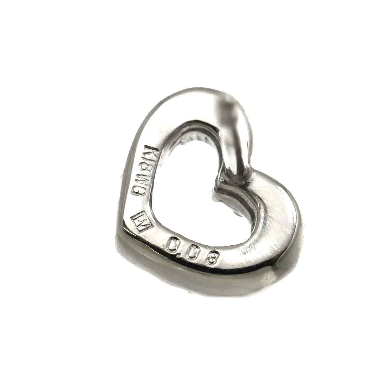 Diamond 0.08ct/0.08ct Earrings Pierced 18K WG 750