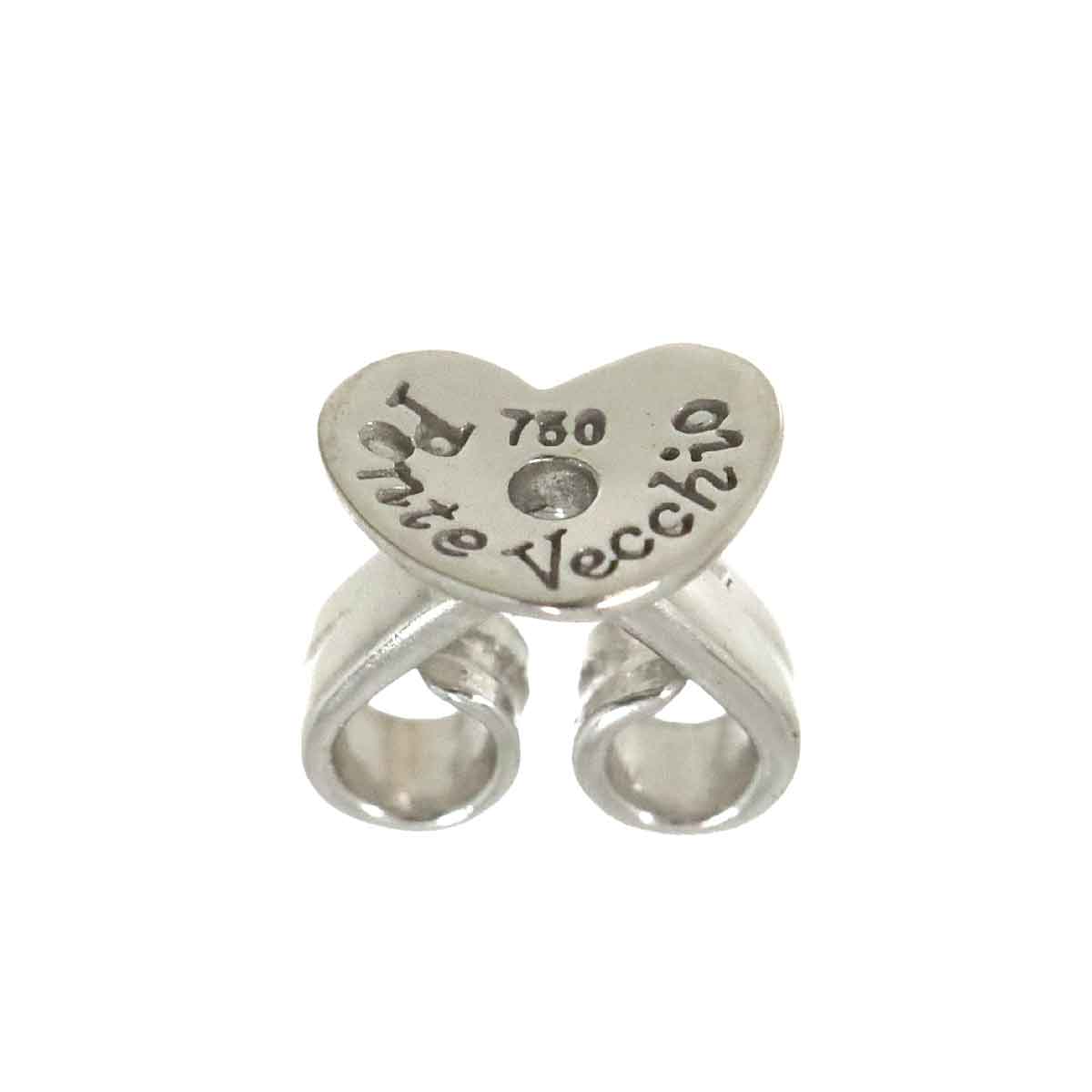 Diamond 0.08ct/0.08ct Earrings Pierced 18K WG 750