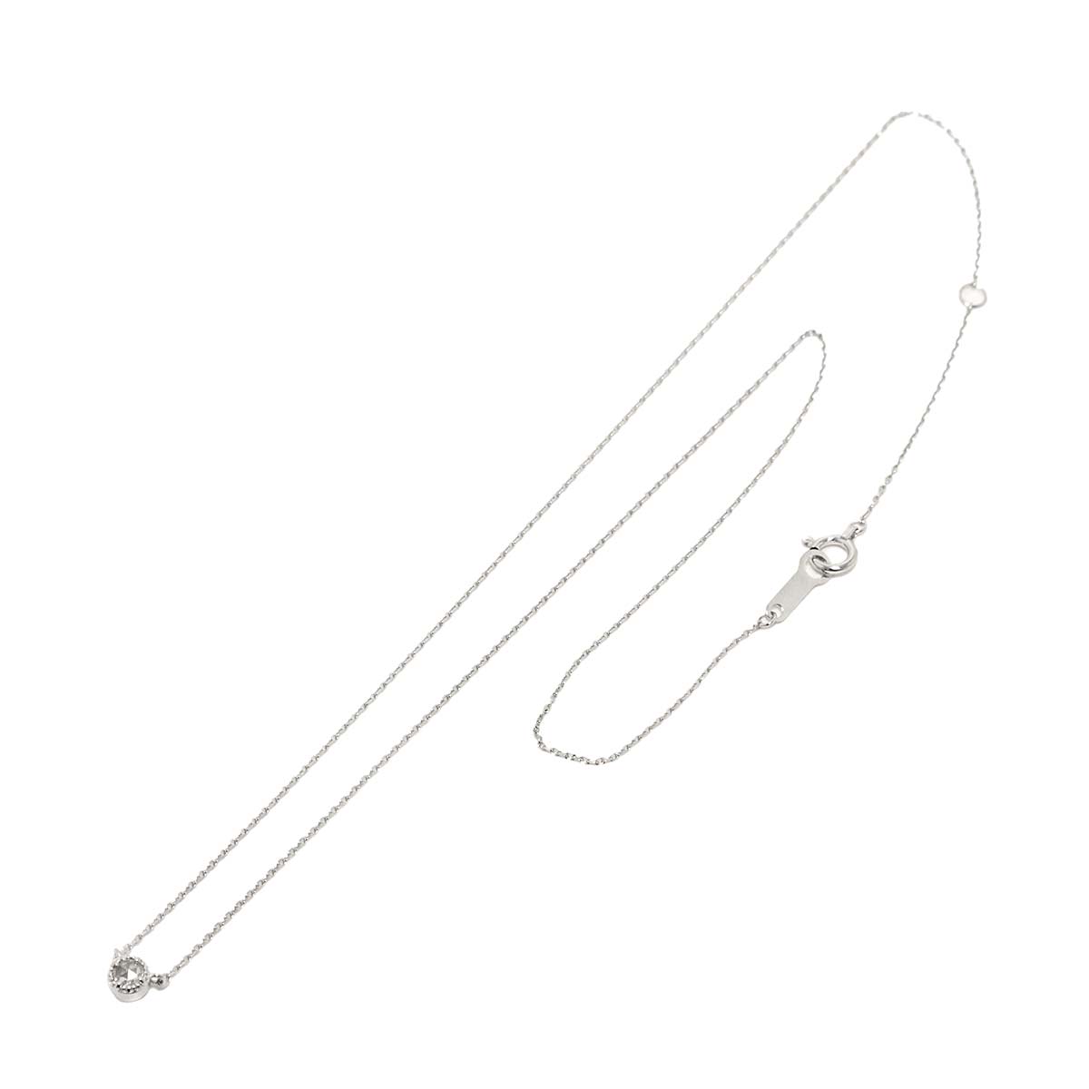 Diamond Necklace 18K White Gold 750