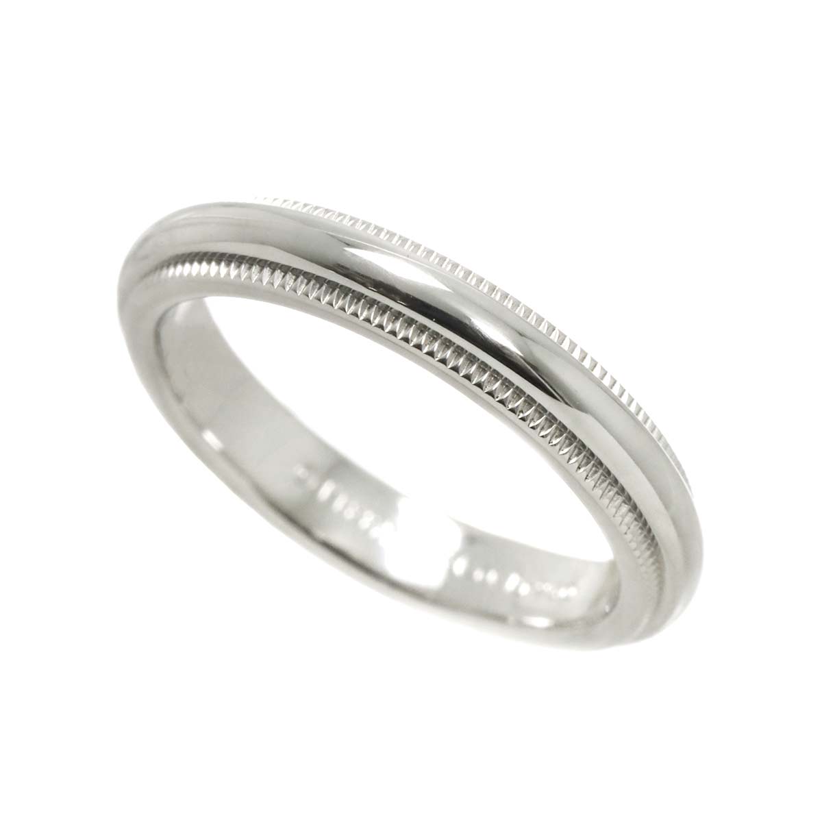 Milgrain Band Ring Pt Platinum Size3.75-4(US)