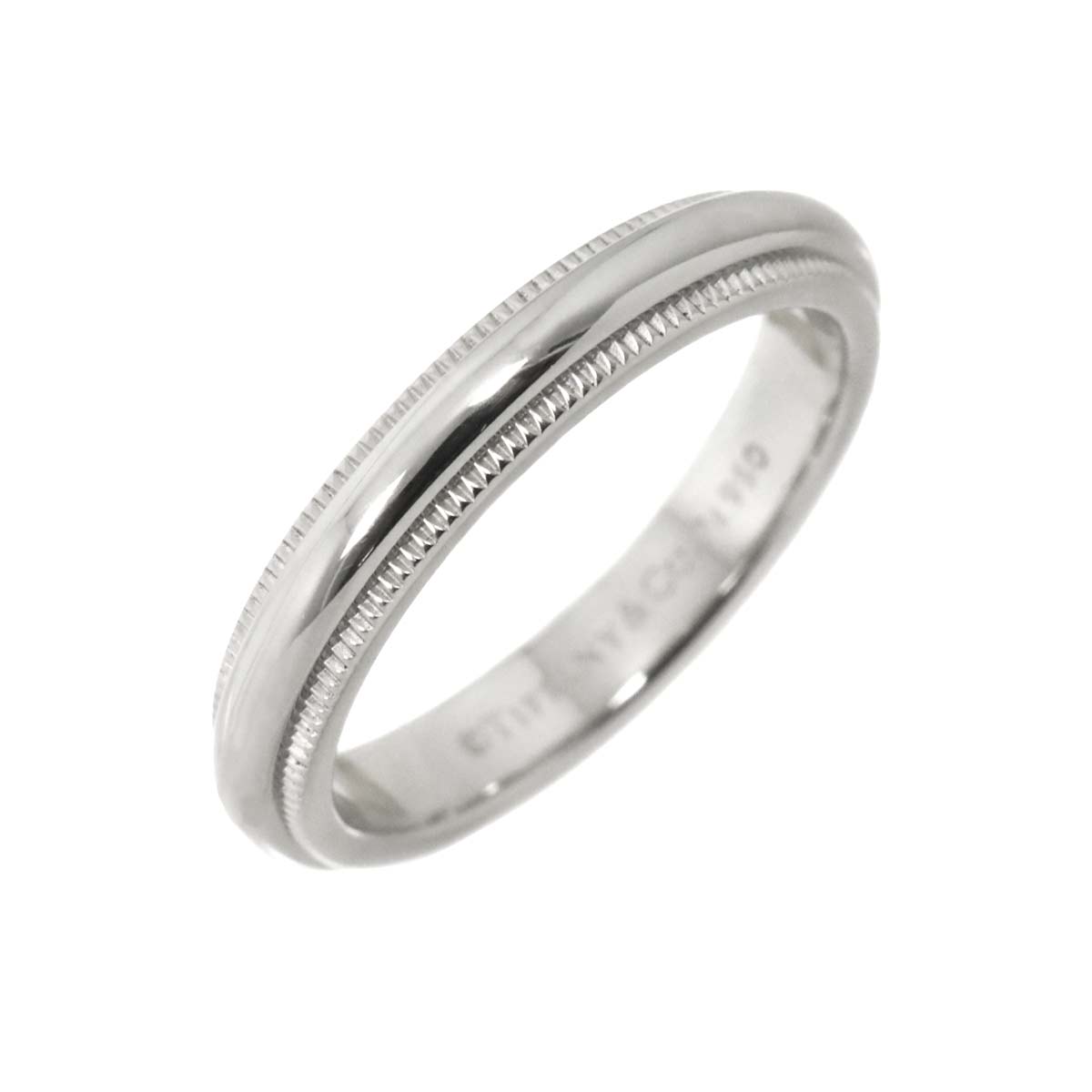 Milgrain Band Ring Pt Platinum Size3.75-4(US)