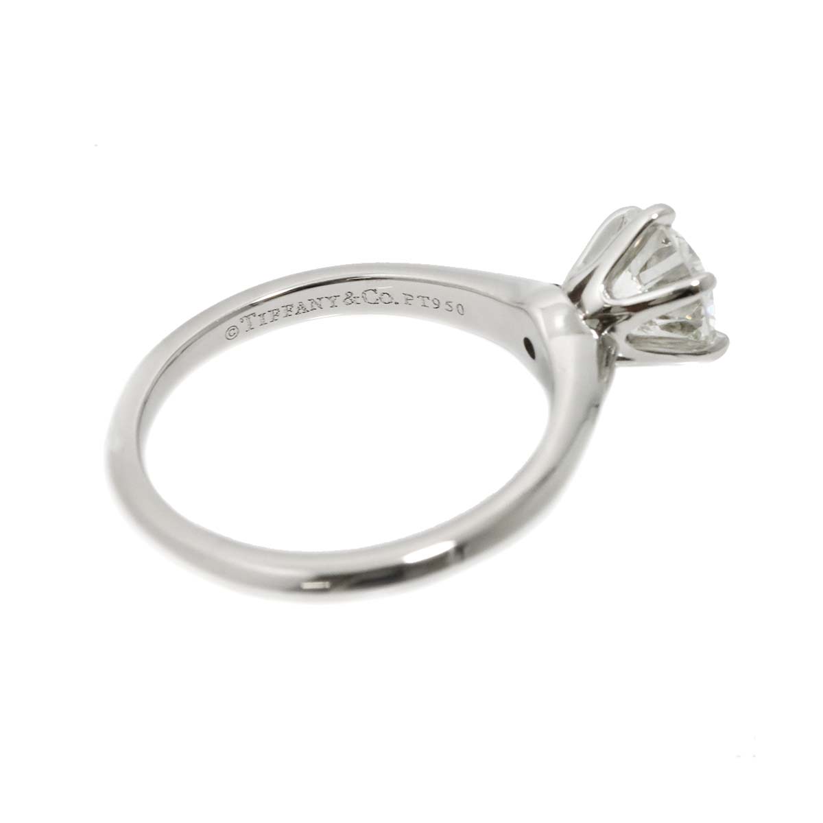 Solitaire Diamond 1.10ct I/VVS1/3EX Ring Pt Size5.75-6(US)