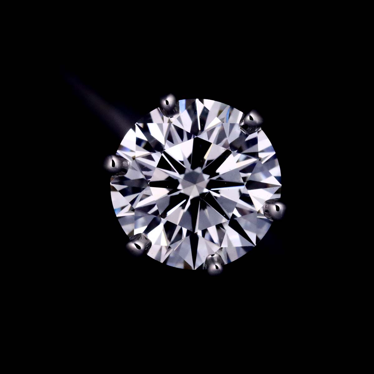 Solitaire Diamond 1.10ct I/VVS1/3EX Ring Pt Size5.75-6(US)