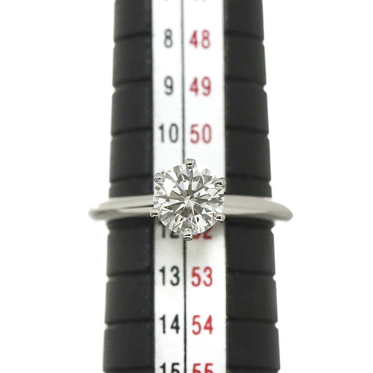 Solitaire Diamond 1.10ct I/VVS1/3EX Ring Pt Size5.75-6(US)