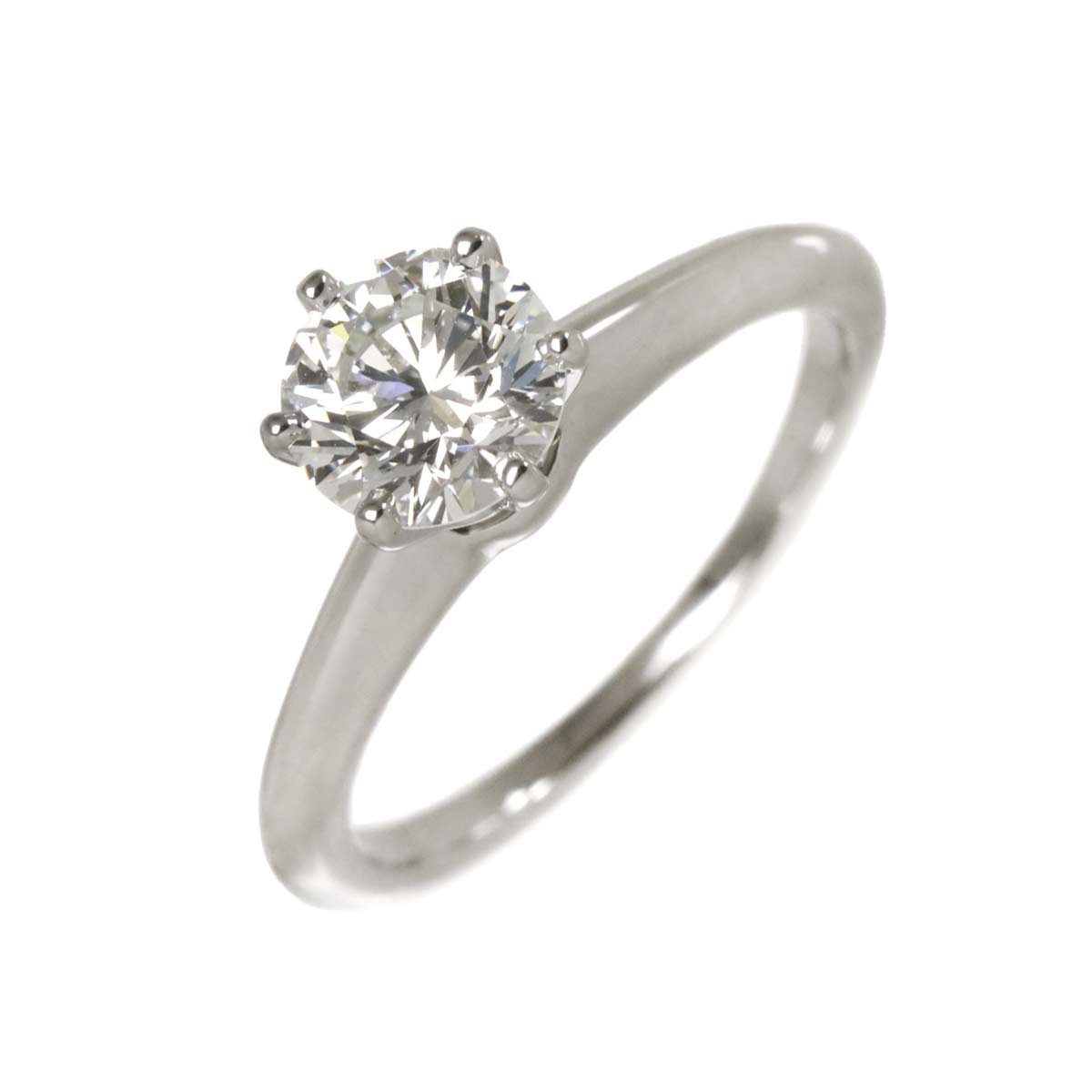 Solitaire Diamond 1.10ct I/VVS1/3EX Ring Pt Size5.75-6(US)