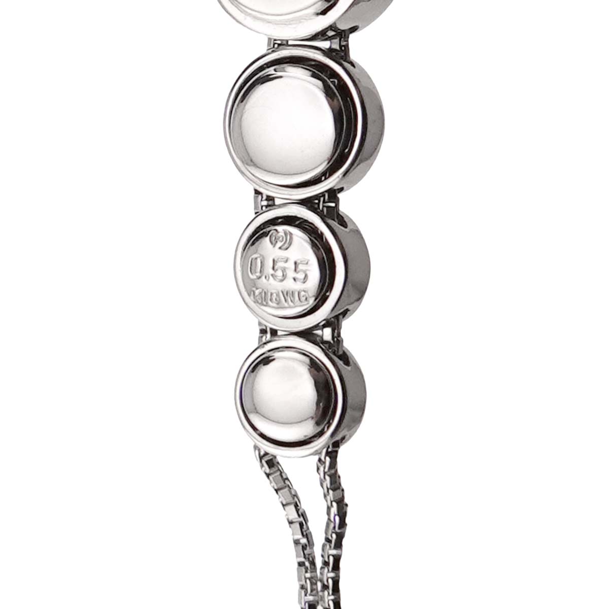 Trilogy Diamond 0.51ct/0.55ct Necklace 18K WG 750 Pt