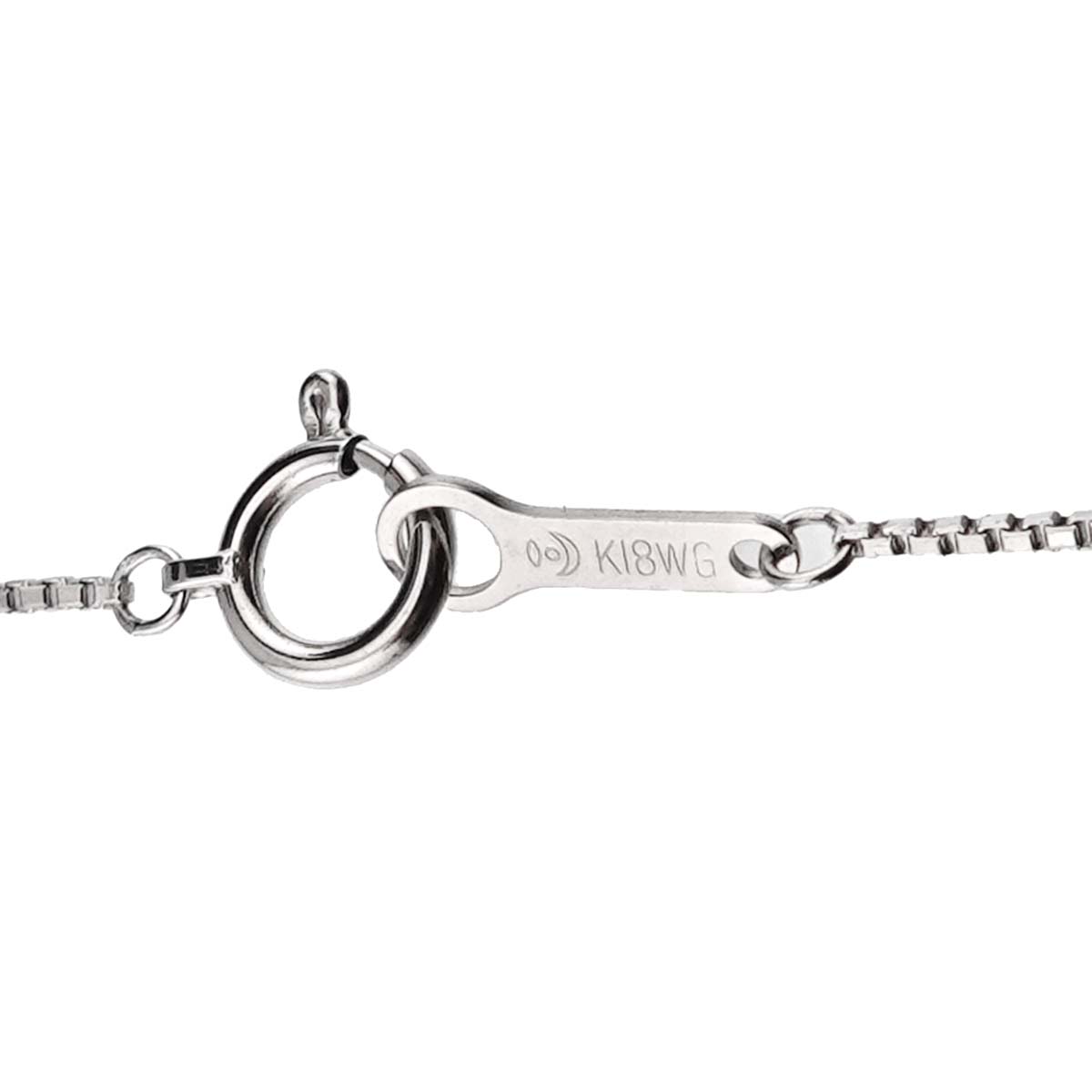 Trilogy Diamond 0.51ct/0.55ct Necklace 18K WG 750 Pt