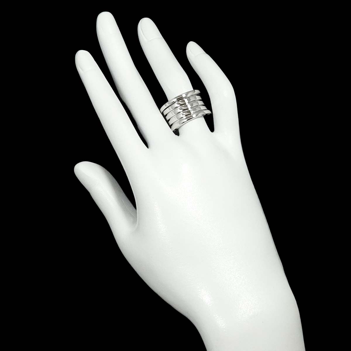 B-ZERO1 5Band Ring 18K White Gold 750 Size54 6.25-6.5(US)