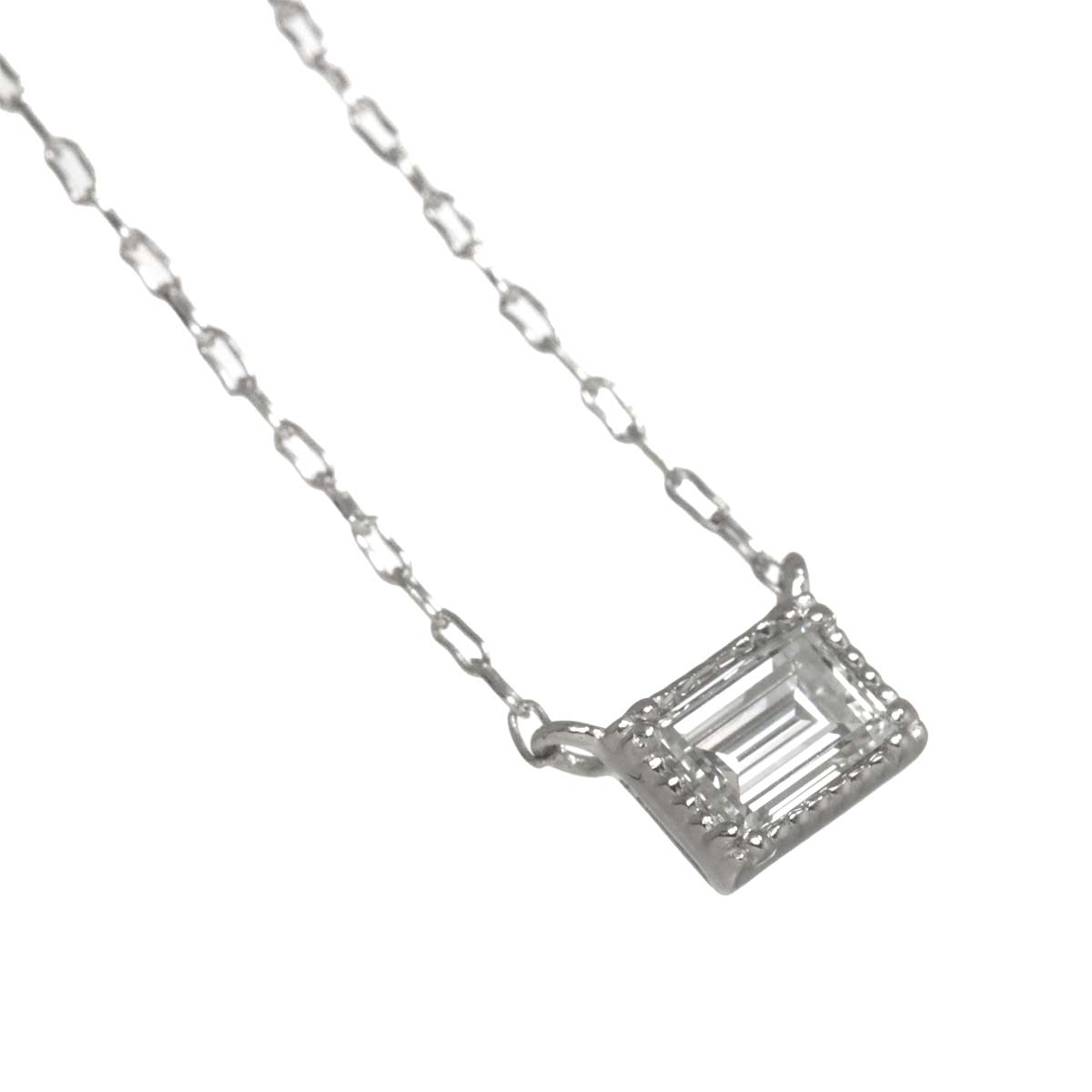 Diamond 0.229ct Necklace 18K WG White Gold 750