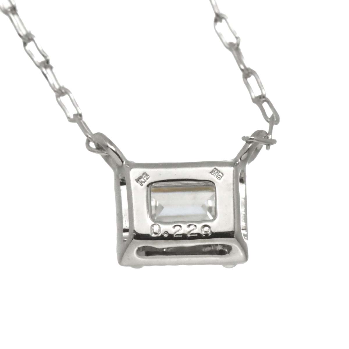 Diamond 0.229ct Necklace 18K WG White Gold 750