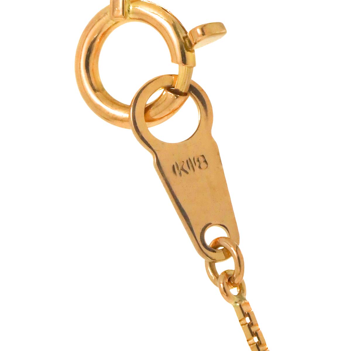 Amethyst 1.67ct Diamond 0.21ct Necklace 18K PG Pink Gold 750