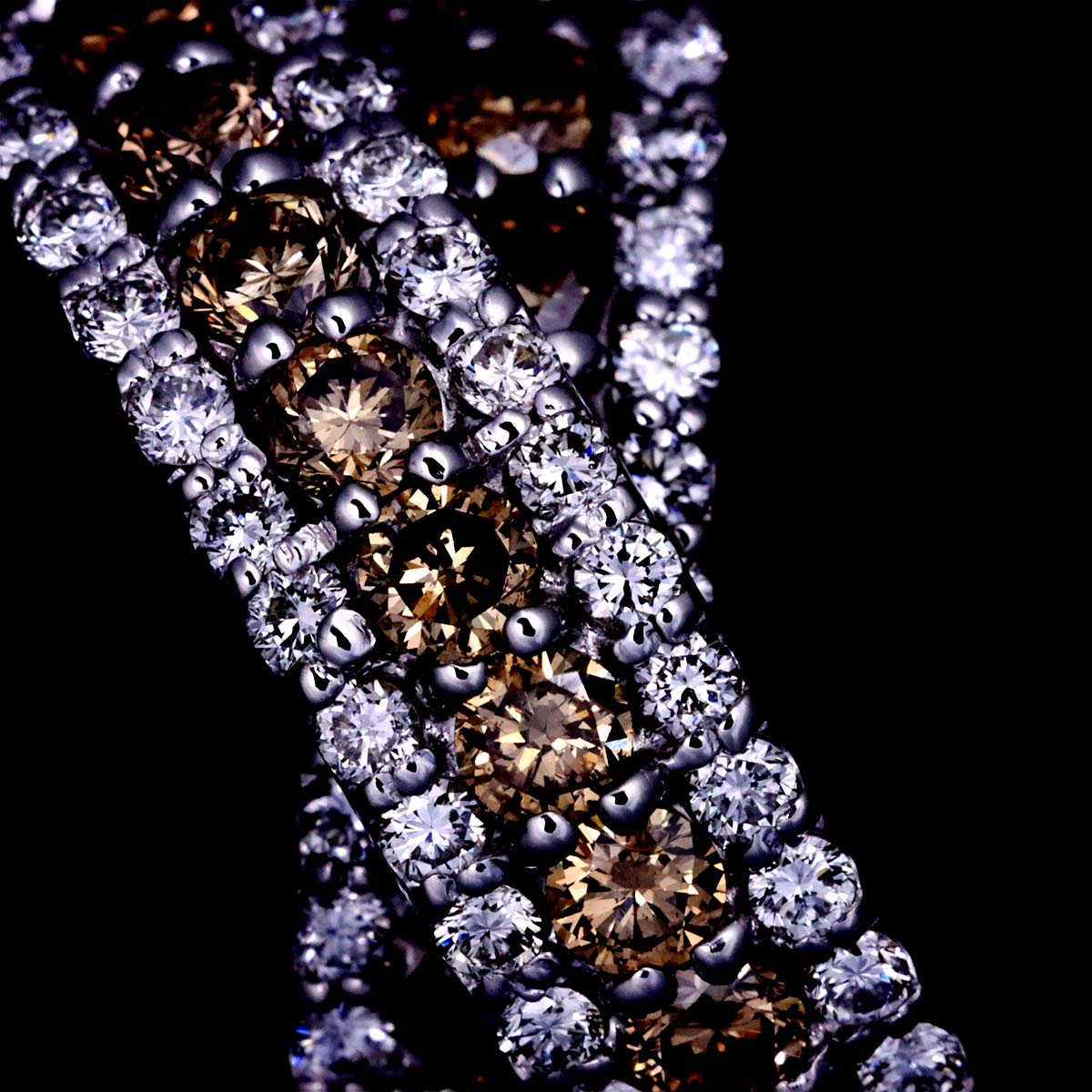 Diamond 1.73ct/1.03ct Ring 18K WG 750 Size6.25-6.5(US)