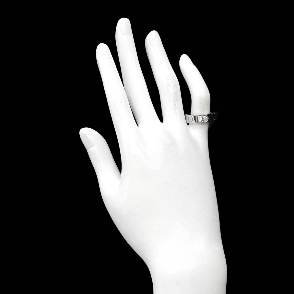 Love Ring Diamond 3P 18K White Gold 750 size48 4(US)