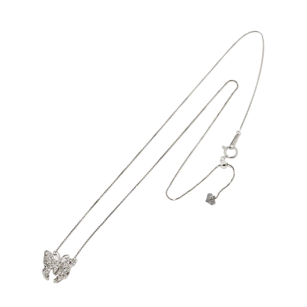 Diamond 0.27ct Necklace 18K WG White Gold 750