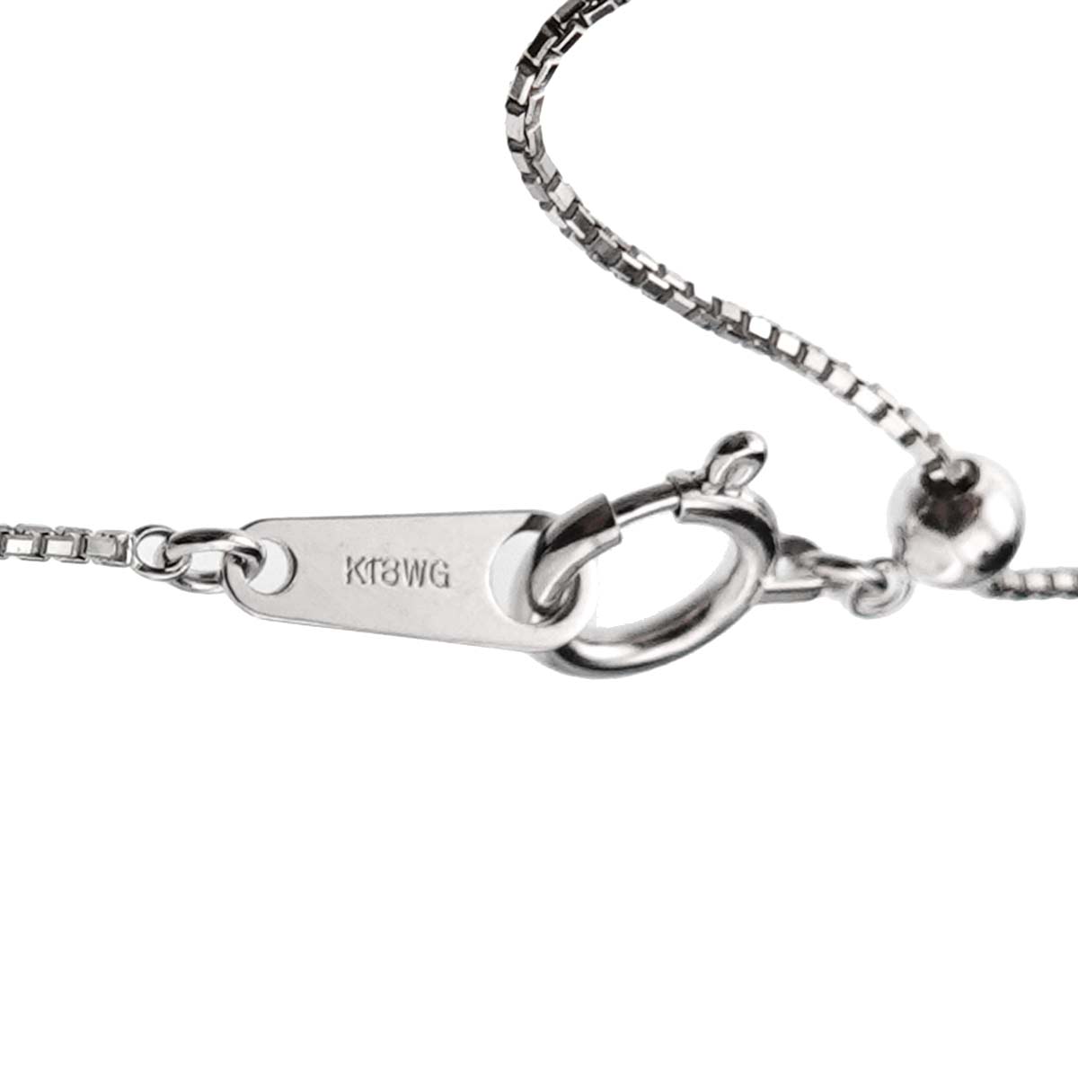 Diamond 0.27ct Necklace 18K WG White Gold 750