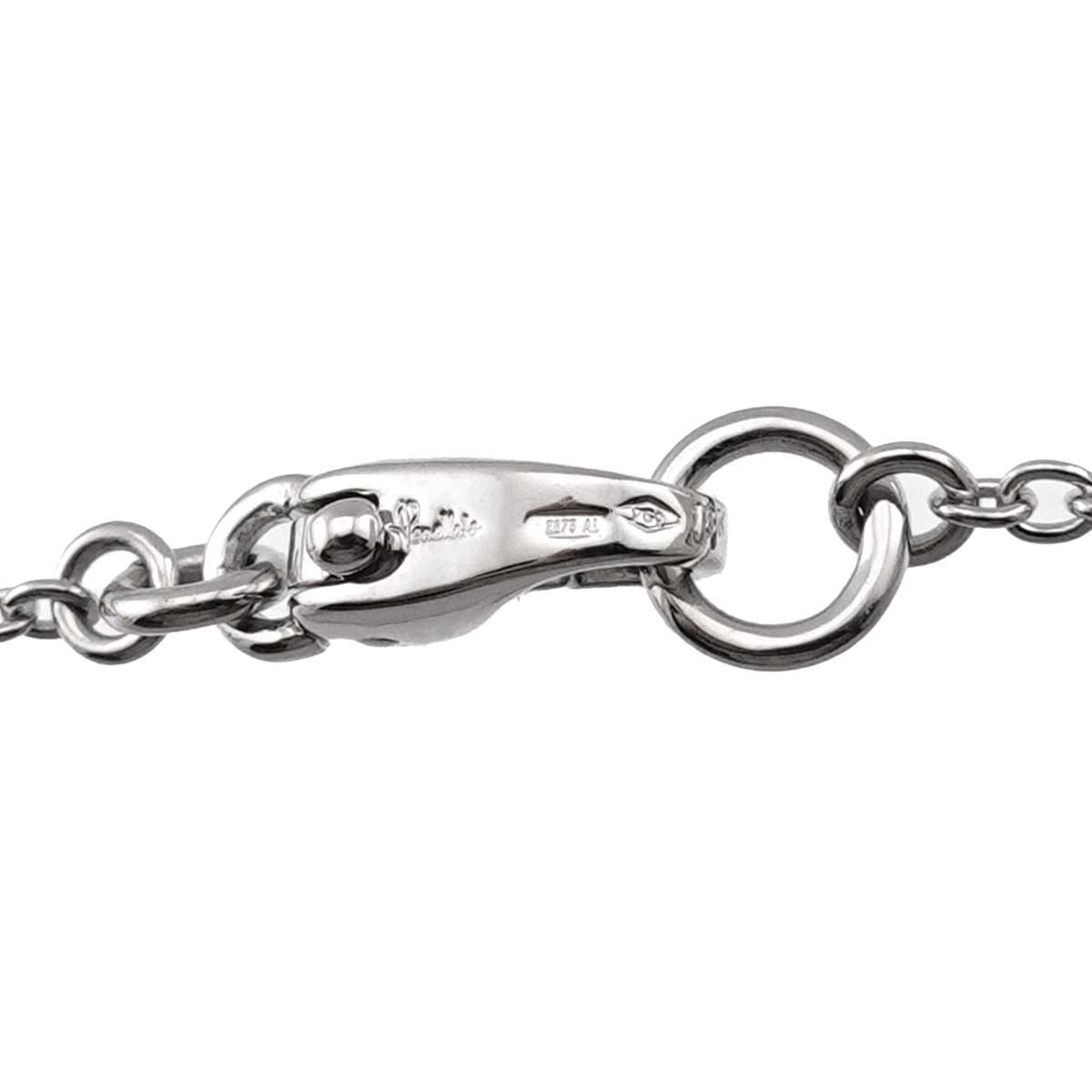 Diamond Necklace 18K White Gold 750