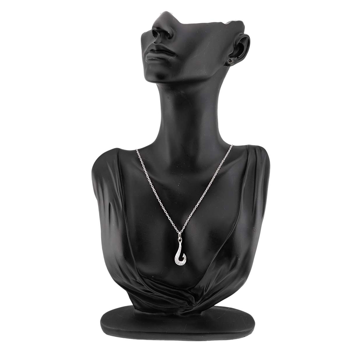 Diamond Necklace 18K White Gold 750