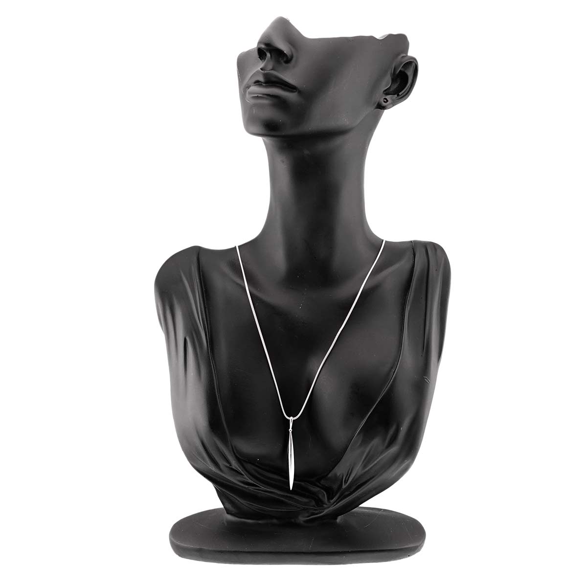 Feather Necklace 18K White Gold 750