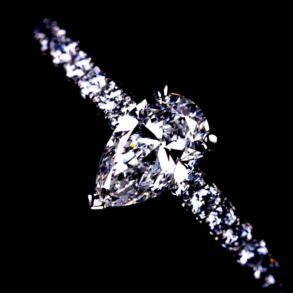 Diamond 0.50ct F/VS2/EX Ring Pt Platinum Size4-4.5(US)