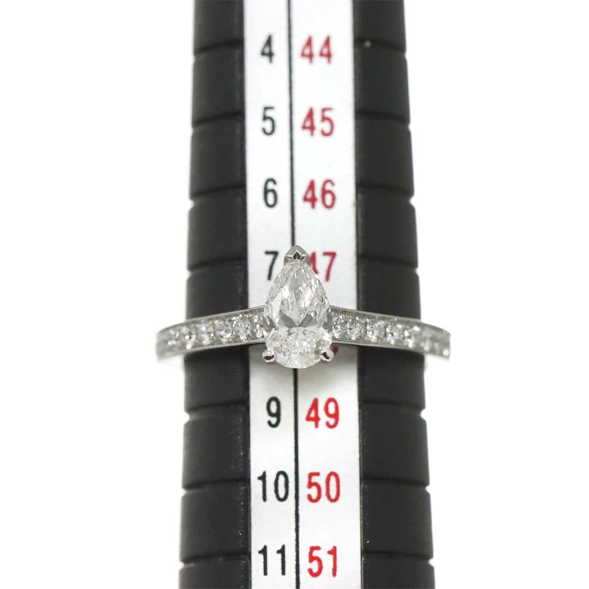 Diamond 0.50ct F/VS2/EX Ring Pt Platinum Size4-4.5(US)