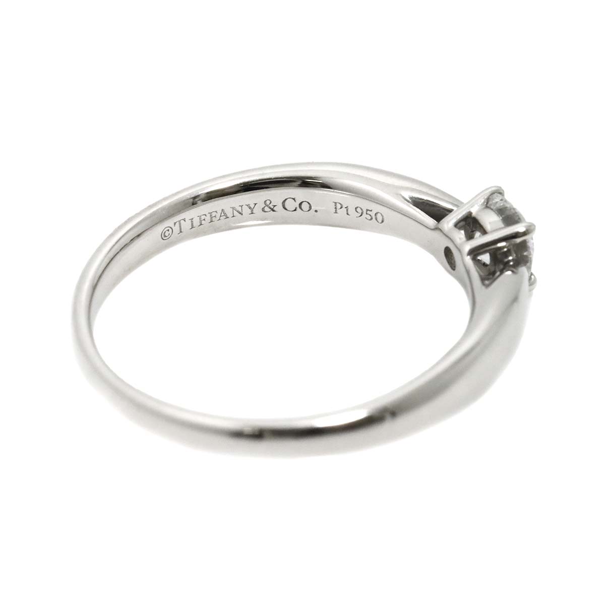 Harmony Diamond 0.21ct D/VS1/3EX Ring Pt Size4(US)